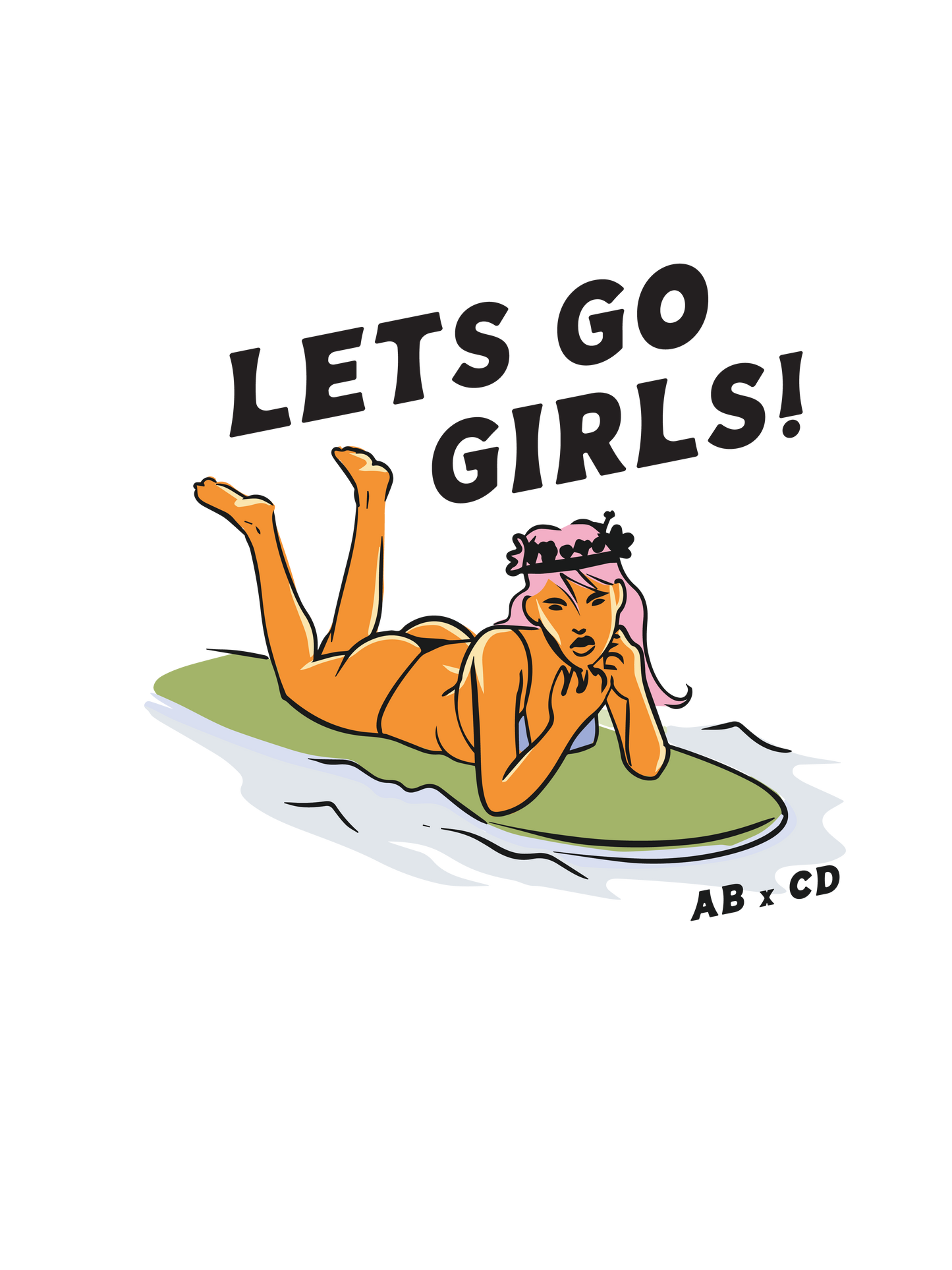 Let's Go Surfer Girl Tee