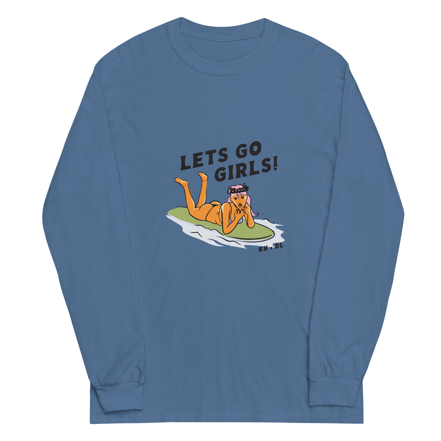 Let's Go Surfer Girl Long Sleeve Shirt