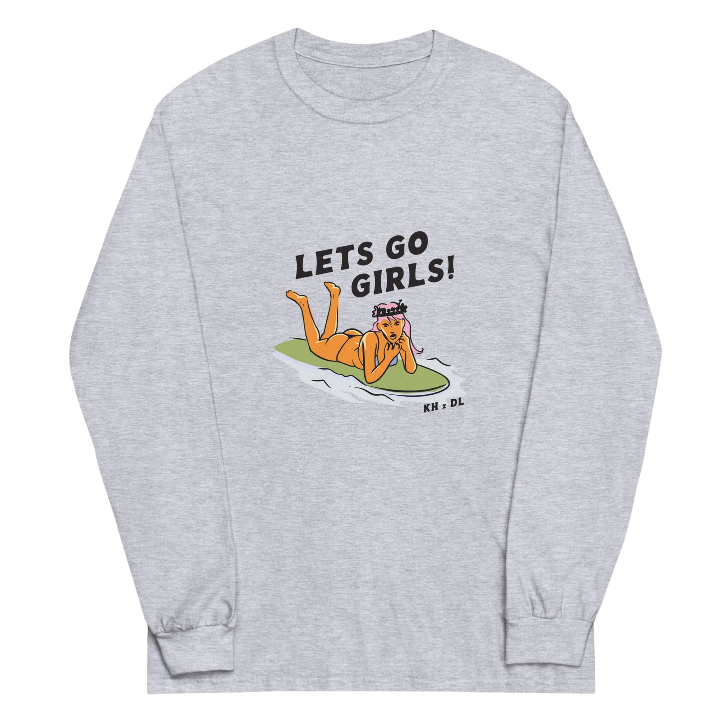 Let's Go Surfer Girl Long Sleeve Shirt