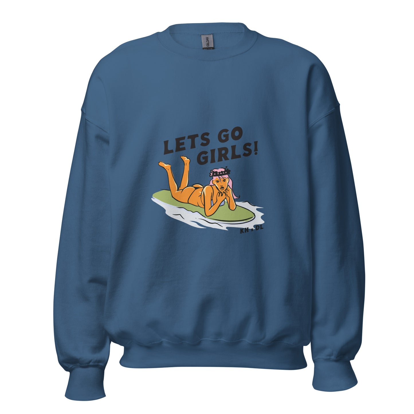 Let's Go Surfer Girl Crewneck