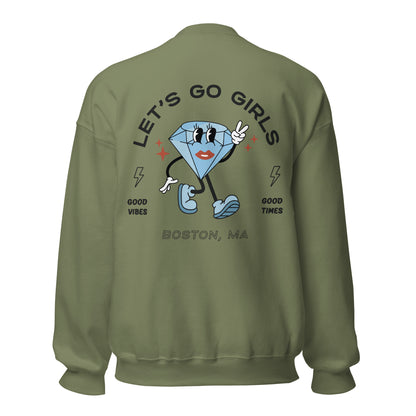 Let's Go Girls Ring Mascot Crewneck