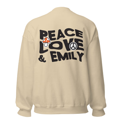 Peace & Love Shroom Crewneck