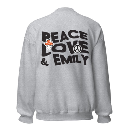 Peace & Love Shroom Crewneck