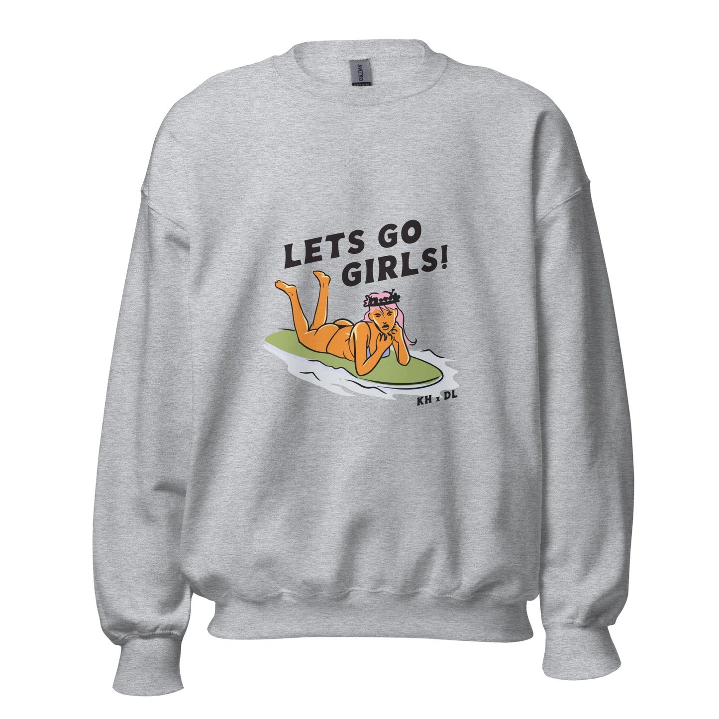 Let's Go Surfer Girl Crewneck