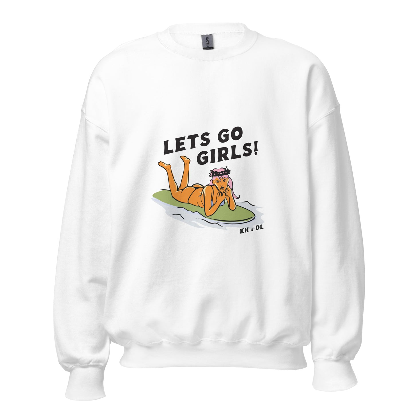 Let's Go Surfer Girl Crewneck